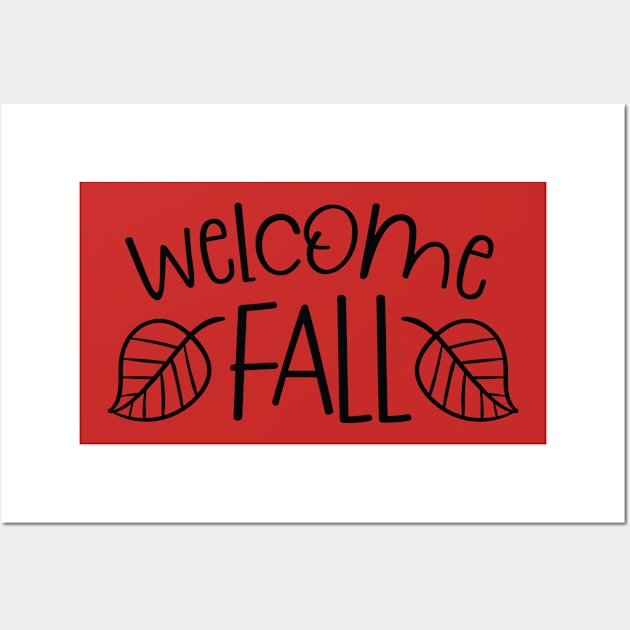 Welcome Fall Wall Art by Trapezio